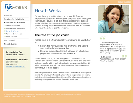 Lifeworks website